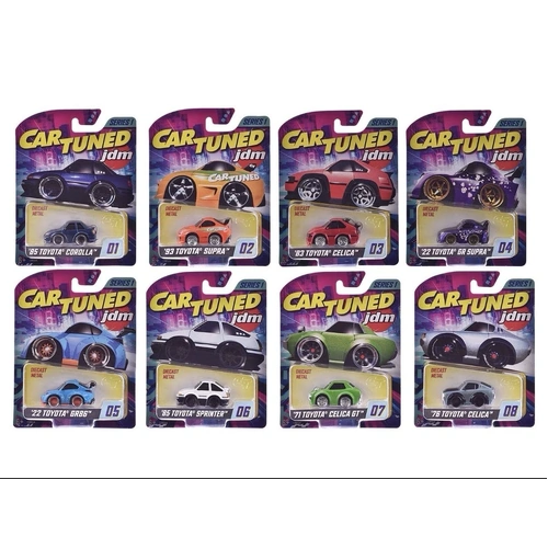 JDM Tuners Series 1 Set of 8 Pieces by CarTuned – Car Tuned Diecast Model Car