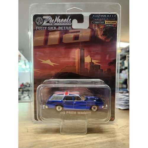 1:64 SUPER CHASE Australia Day FSD Oz wheels Holden HQ premier wagon