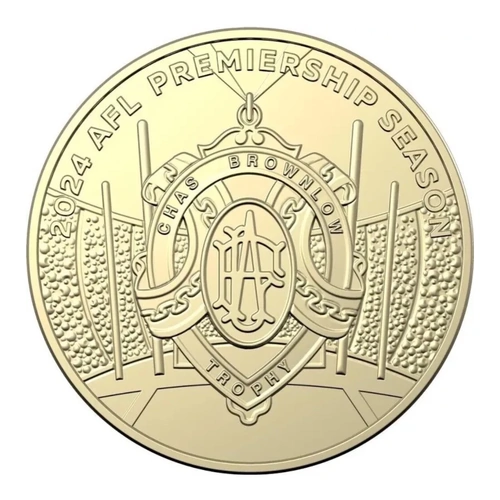 $1 2024 AFL Premiership Trophy Lightly Circulated AUS One Dollar Coin