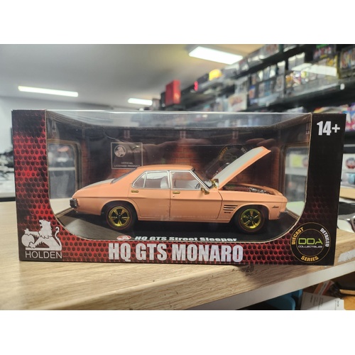 Gold Chase DDA Holden HQ GTS Twin Turbo Monaro Light Tangerine 1:24 Scale Diecast Metal Vehicle DDA312