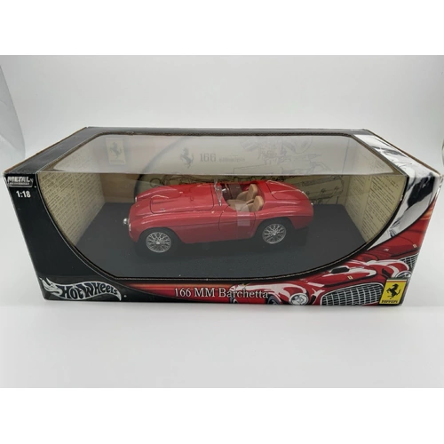 Hot Wheels Ferrari 166 MM Barchetta Red 1:18 Diecast Factory Sealed