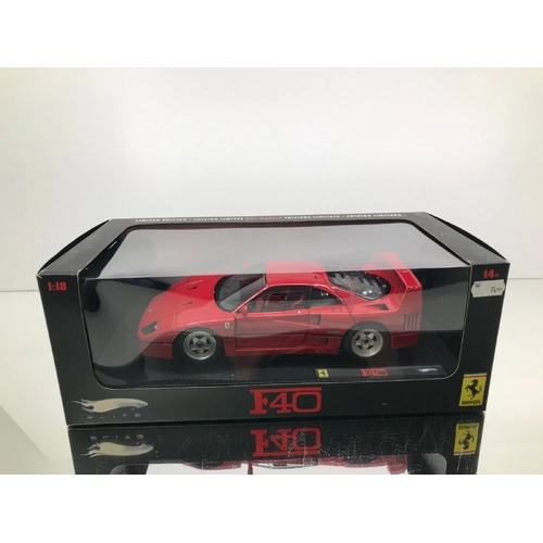 1:18 Hotwheels Elite Ferrari F40 Red 1:18
