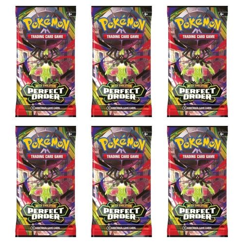 Pokemon TCG: Mega Evolution Perfect Order Booster 6 Pack