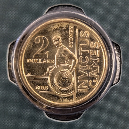 $2 2023 Invictus 35th Anniversary NEW Un-Circulated Coloured AUS TWO DOLLAR Coin