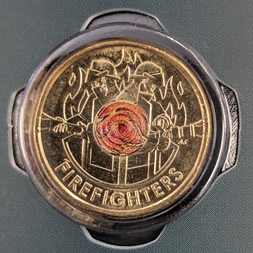 $2 2023 Firefighters 35th Anniversary NEW Un-Circulated Coloured AUS TWO DOLLAR Coin