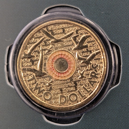 $2 2023 Larks Flanders Yellow Dove 35th Anniversary NEW Un-Circulated Coloured AUS TWO DOLLAR Coin