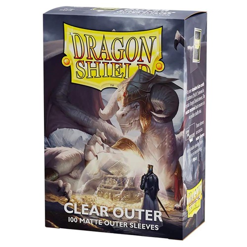 Dragon Shield Sleeves - MATTE CLEAR Outer Sleeve 100 count
