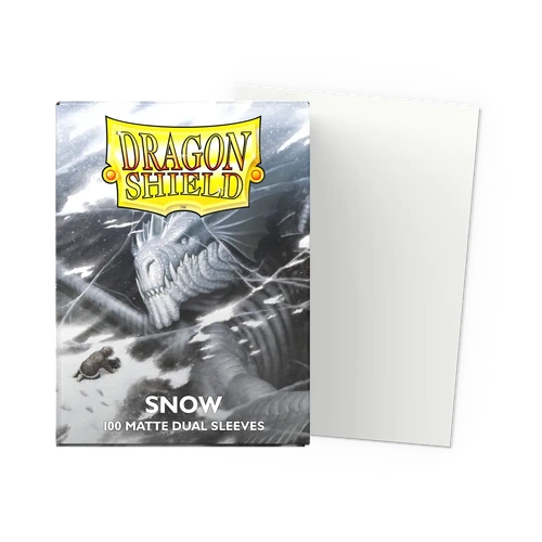 Dragon Shield Sleeves - SNOW DUAL MATTE Sleeves 100 count