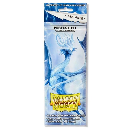 Dragon Shield Sleeves - CLEAR Perfect Fit Saleable Inner Sleeves 100 count