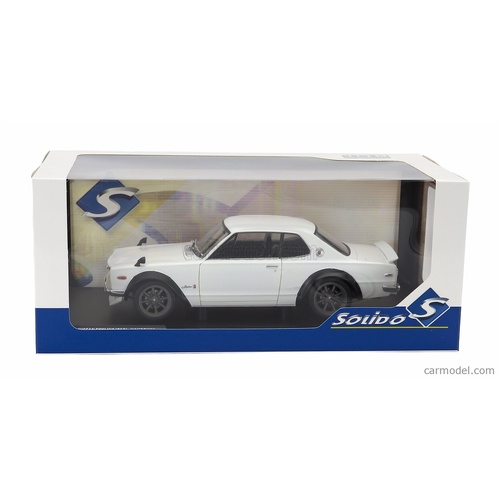 Solido White 1970 Nissan Skyline (C10) - Hakosuka 1:18 Scale Diecast Vehicle S1813001