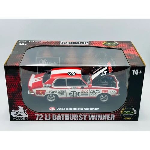1:24 1972 Bathurst Winner Peter Brock - #28C Holden LJ Torana - DDA Collectibles 607