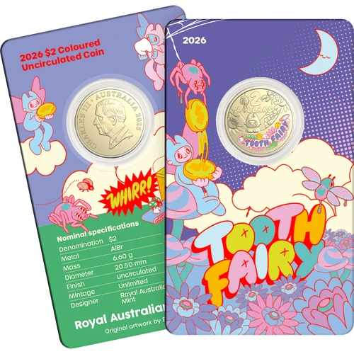 2026 Tooth Fairy Uncirculated Coin in Card $2