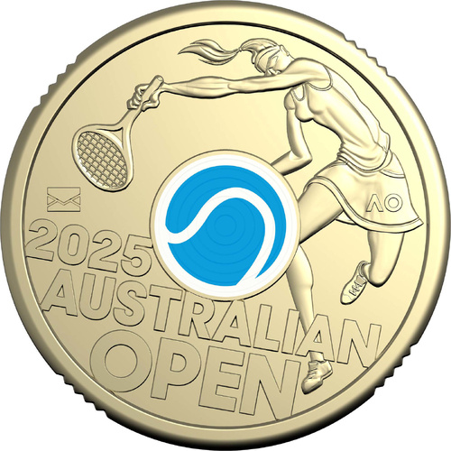 2025 Women’s Australian tennis Open $2 lightly circulated coin