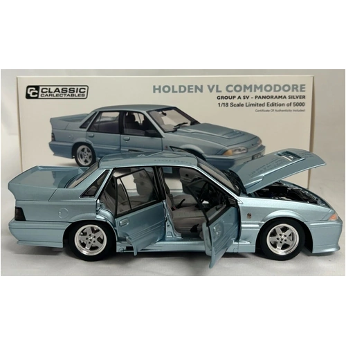 1:18 Classic Carlectables HSV VL Commodore SS Group A Walkinshaw Panorama Silver