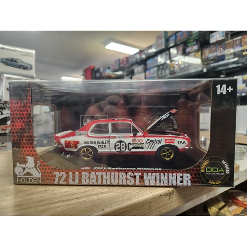 Chase version 1:24 1972 Bathurst Winner Peter Brock - #28C Holden LJ Torana - DDA Collectibles 607