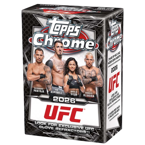 UFC - TC - Topps Chrome UFC 2026 Value Box booster 6 packs, 4 cards per pack