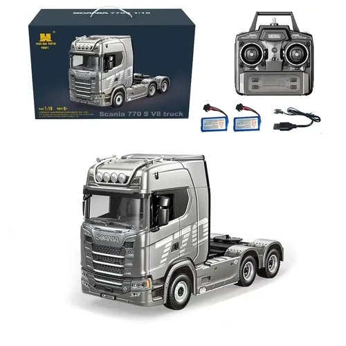 Huina HN1501-G 1/18 Scania Truck 4WD (Grey) remote controll compatable with 1502 trailer