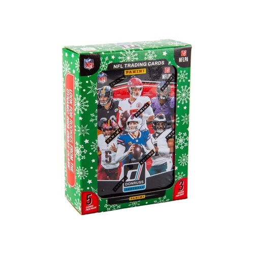 2025 Panini Donruss NFL Football Collector Tin 3 packs of 5 cards