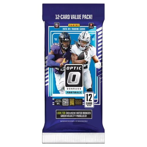 Panini Donruss Optic 2025 NFL Football Fat Pack 12 cards per pack