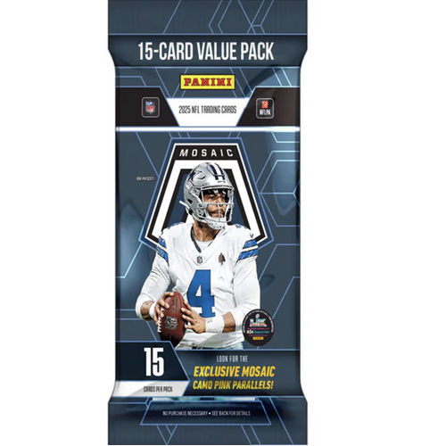 Panini Mosaic 2025 NFL Football Fat Pack 15 cards