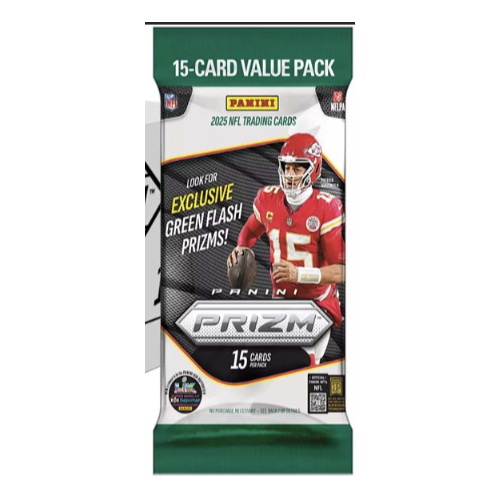 Panini Prizm NFL Football Fat Pack 2025 15 cards per pack