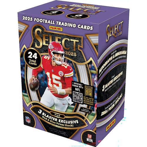 Panini Select NFL Football Blaster 2025 4 cards per pack 6 packs per box
