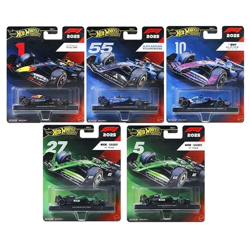 Hot Wheels Premium F1 2025 Formula One Collection 2 Set of 5 Cars