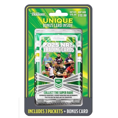 2025 NRL Traders Starter Packs Retail 9 Cards per Pack 3 Packs per Starter Pack