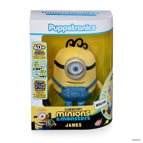 Minions & Monsters Interactive Palm Puppetronic - James plush