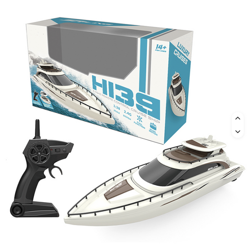 H139 2.4G RC Boat Mini Remote Control Boat 1/28 Scale Dual Motor 15KM/H Fast Speed Electric Water RC Speedboat Boy Toy Gift