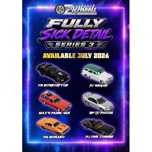 Oz wheels Fully sick detail FSD series 3 set of 6 cars