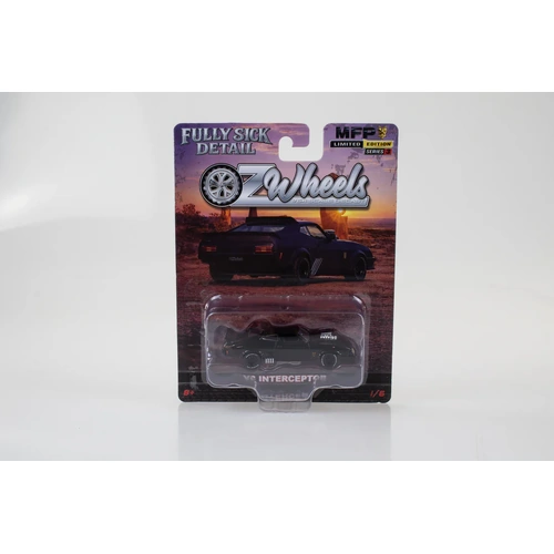 1:64 Oz Wheels FSD Series 3 fULLY SICK DETAIL  BLACK MAD MAX Black MFP V8 Interceptor