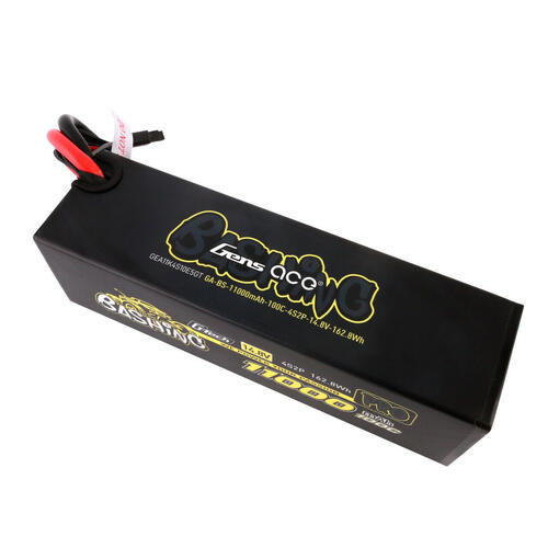 Gens Ace G-Tech 4S Bashing 11000mAh 100C 14.8V Hardcase/Hardwired Lipo Battery (EC5)