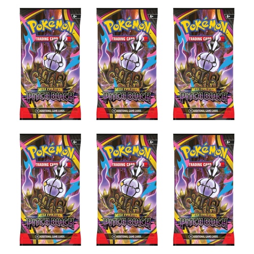 Pokemon TCG: Mega Evolution: Pitch Black Booster 6 Pack