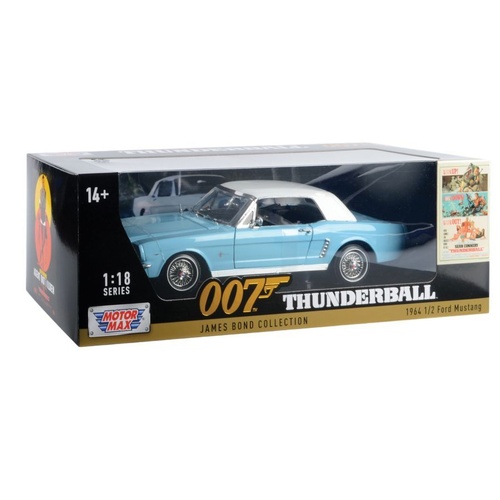 James Bond Collection – 1964 1/2 Ford Mustang (Hard Top) 1:18 Scale Diecast Vehicle