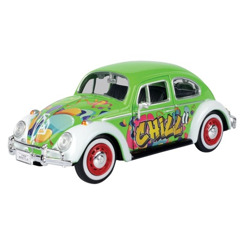 olkswagen Collection – 1966 VW Beetle – Graffiti 1:24 Scale Diecast Vehicle