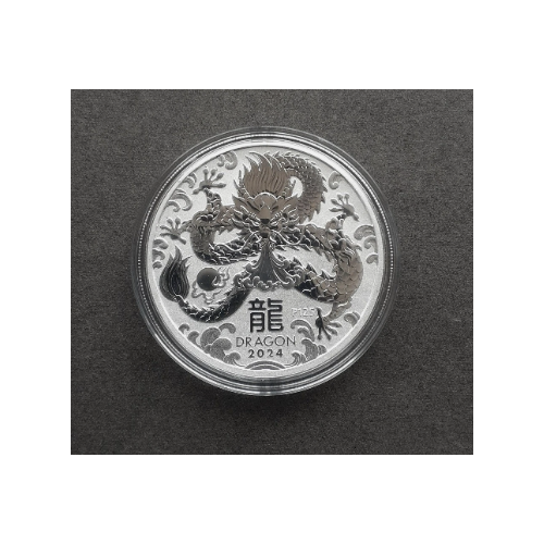 2024 $1 Year of the Dragon 1oz Silver Coin
