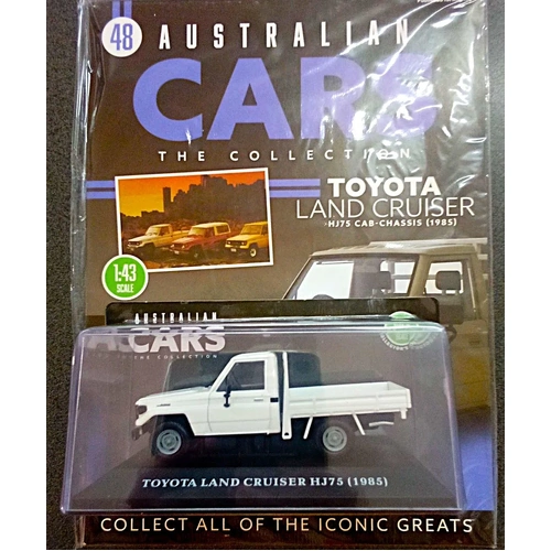 Australian Cars The Collection issue #48 1985 Toyota Land Cruiser HJ75 Cab Chassis Ute