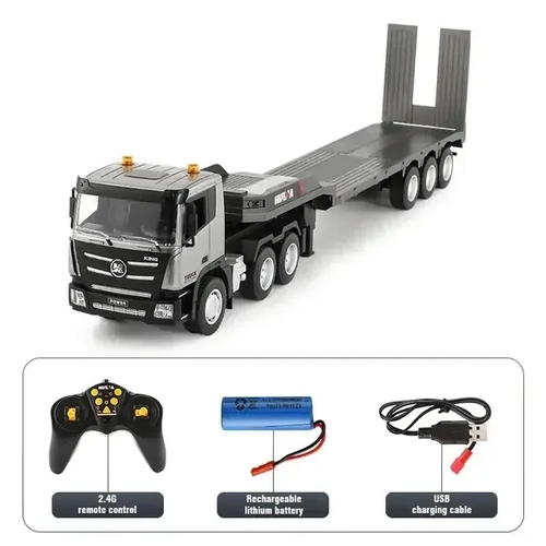 Huina 1/24 RC Platform Truck and Trailer scania 1318