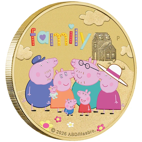 Peppa Pig - Family 2026 Collector Coin in Card