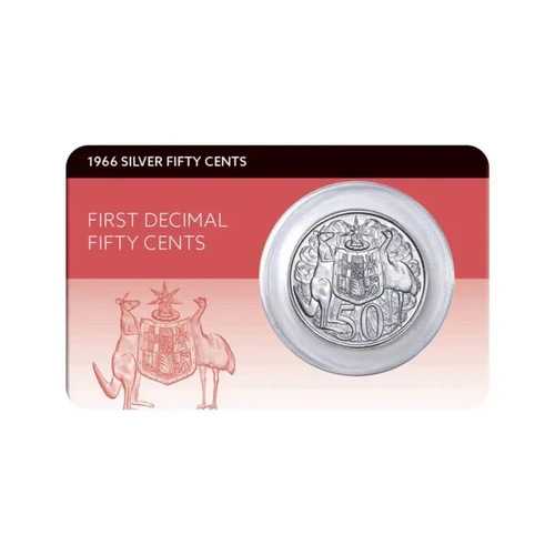Australia 1966 Silver Round 50c Extremely Uncirculated Coin Pack