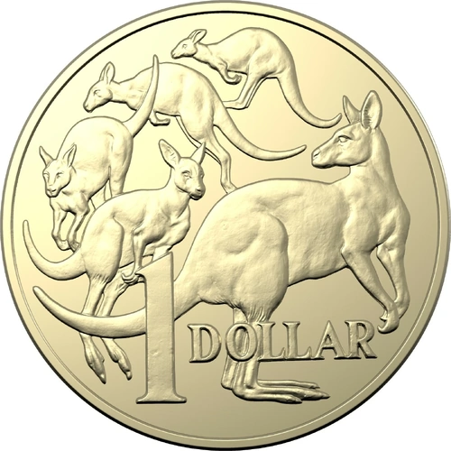 2022 Australia Mob of Roos UNC from roll  One Dollar $1 Coin