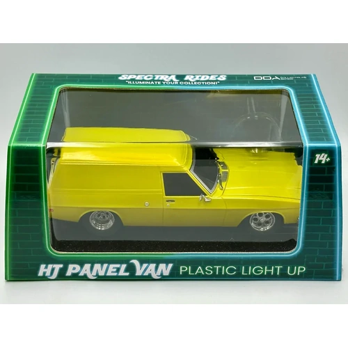 DDA 1/24 Yellow HJ Panel Van Spectra RidesPlastic Light Up  DDALU-AB11