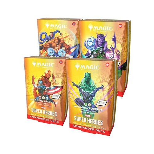 Magic the Gathering Marvel Super Heroes Collector Commander Decks (4 Decks Per Display)