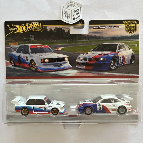2025 HOT WHEELS Car Culture Twin Set - BMW 320 Group 5 & 2001 BMW M3 GTR - H00