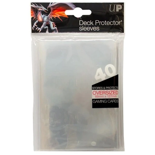 40 x ULTRA PRO Oversized Deck Protector Sleeves in Sealed Pack - CLEAR