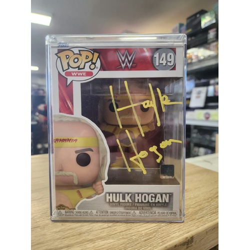 Hulk Hogan Signed Autographed Funko Pop WWE 149 with  COA