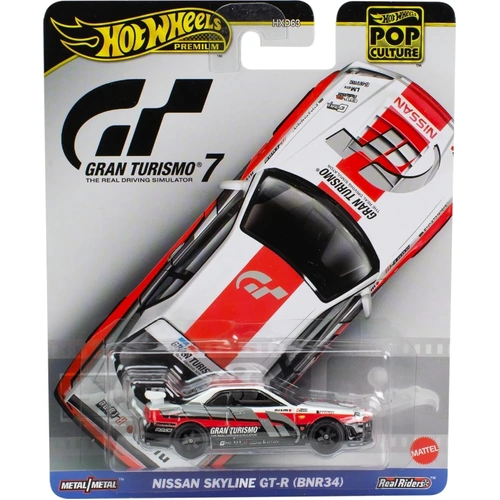 Hot Wheels Premium Pop Culture "Gran Turismo 7" 1:64 Nissan Skyline GT-R (BNR34)