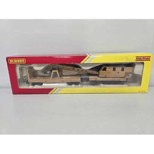 Hornby OO 1 76 British Rail Yellow Breakdown Crane Wagon Era 7 R6369