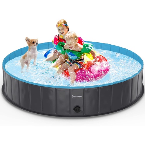 Lunaoo  Dog Pool Foldable Swimming Pool Dog Paddling Pool Portable PVC Dog Bath Dog Swimming Pool  160 x 30cm